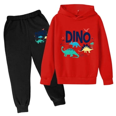 PMVFHDE Boys School Outfits Autumn And Winter Children's Hoodie Pullover Set Popular Printed Hoodie Set On Underwear Casual Cute Printed Long Sleeve Light Gray,3-4 Years