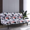 thumbnail image 1 of CHOK 2024 Futon Slipcover Armless Sofa Covers Stretch Sofa Bed Slipcover Protector Elastic (Light Gray Animal), 1 of 7