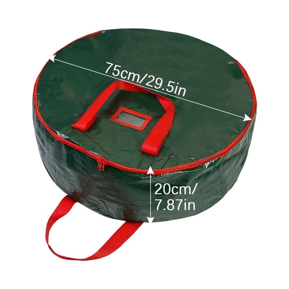 HLONK Christmas Tree Bag Storage Trunks Bag Single-layer Cover Waterproof 90CM Round Storage Bag Christmas Wreath Storage Bag