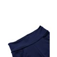 thumbnail image 4 of Innerwin Bas Taille Haute Femmes Harem Pantalons Course Jambe Large Pantalon Stretch Bleu S, 4 of 9