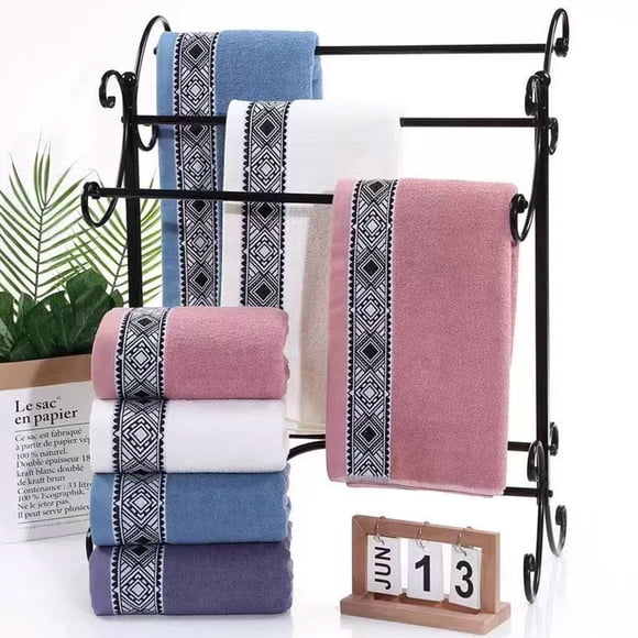 Tyidzon Serviettes pour le Visage 13 x 30 Pouces Serviettes Légères pour la Salle de Bain, Sèchent Plus Vite, Serviettes Douces et Confortables pour le Gym, le Voyage, le Camp, la Piscine