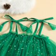 thumbnail image 3 of Kids Sequins/ Dots Print Sleeveless Tie-Up Ruffle A-Line Dress, 3 of 8