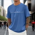 thumbnail image 2 of Puawkoer T-Shirt Surdimensionné T-Shirt pour Homme T-Shirts pour Homme Décontractés T-Shirt d'Été pour Homme T-Shirts T-Shirt Homme Col Rond Manches Courtes T-Shirts Graphiques T-Shirts avec Poche pour Homme T-Shirt avec Ville, 2 of 4