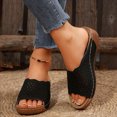 thumbnail image 2 of Womens Wedge Orthopedic Sandals 2025 Comfortable Leather Arch Support Orthotic Platform Walking Dress Slip on, 2 of 6