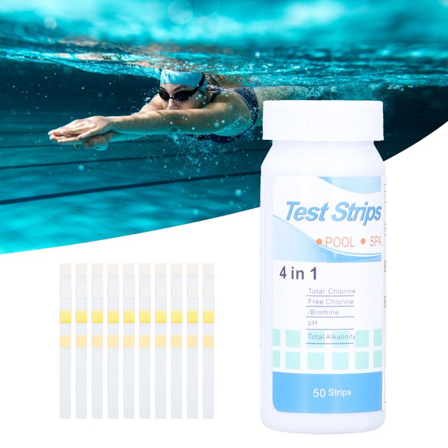 Test Strips, Portable 50 Counts Water Test Tool PH Test Paper, Lightweight For Drinking Water Industrial Water
