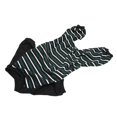 thumbnail image 4 of Pyjama pour Chien à Rayures, Prévient l'Effilochage, Grenouillère à Rayures Vertes et Blanches, Pyjama Classique Extensible pour Chats TP,S,m,L,TG, 4 of 8