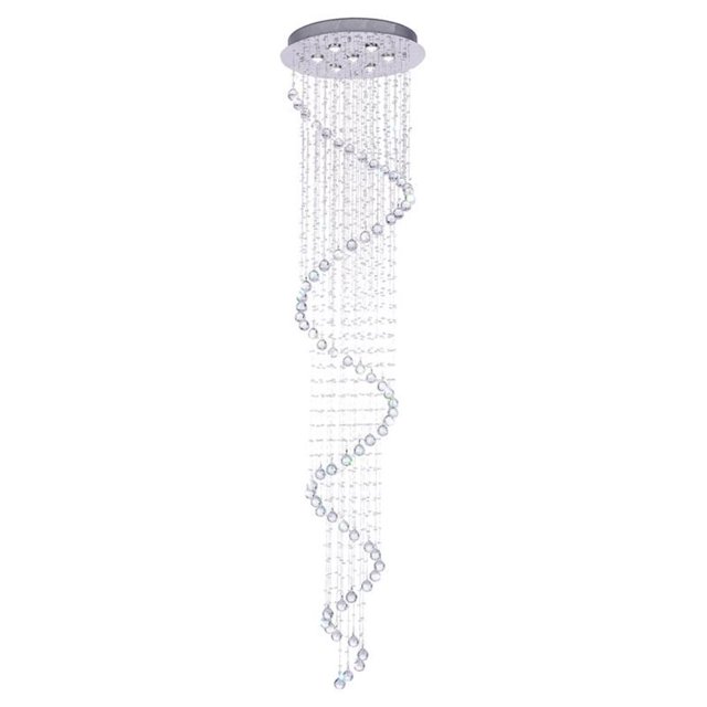 CWI Lighting Spirale 12 Support de Lumière avec Finition Chromée