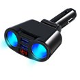 thumbnail image 1 of 3.1A Dual USB Car Charger 2 Port LCD Display 12-24V Cigarette Socket Lighter Fast Car Charger Power Adapter Car Styling, 1 of 5