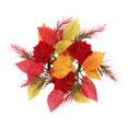 thumbnail image 2 of Candle Wreath Decorative Artificial Rose Wreath Fall Farmhouse Wreath for, 2 of 9