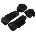 thumbnail image 1 of S SERENABLE Ensemble de 4 Pcs Bottes de Tendon de Cheval Protection avant et Arrière Noir, 1 of 9