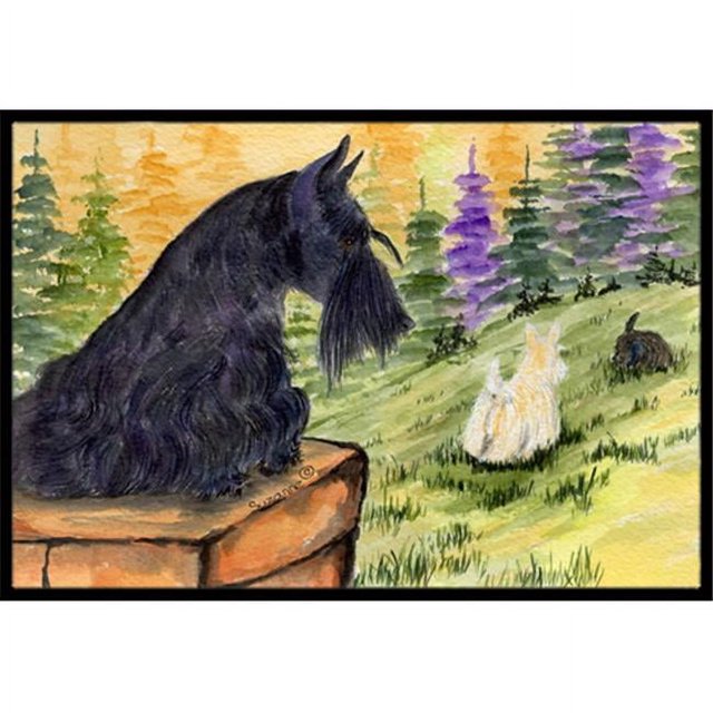 Carolines Treasures SS8634MAT Paillasson Intérieur Extérieur 18 x 27 Po. Scottish Terrier