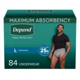thumbnail image 2 of Depend Men's Maximum Absorbency Underwear ( Large 84 Counts), 2 of 3