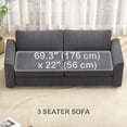 thumbnail image 4 of HOMCOM Canapé 3 Places, Sofa Rembourré pour Chambre, Gris Foncé, 4 of 10