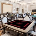 thumbnail image 3 of Poker Table Top Mahjong Mat Reduction Mahjongg Table Mat Mahjong Accessories Tablecloth Game Poker Domino Game Game Mat for Card Board and Tile Games 70X70Cm Board Game Table, 3 of 5