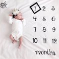 thumbnail image 2 of Baby Milestone Blanket Photography Background Prop Cloth Monthly Growth Photo, 2 of 4