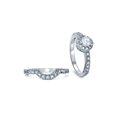 thumbnail image 3 of 1ct Diamond Engagement Matching Wedding Ring Set 14K White Gold, 3 of 4