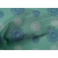 thumbnail image 4 of oneOone Cotton Poplin Fabric Spiral & Floral Block Print Fabric BTY 56 Inch Wide, 4 of 4
