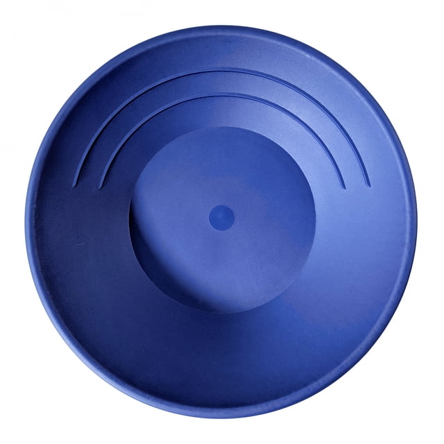 BLUE 10" Gold Rush Gravity Trap Gold Pan - High Impact Flexible Plastic