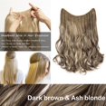 thumbnail image 2 of Extensions de Cheveux en Fil Invisibles de 20” Miracle Secret, Postiches à Ligne de Poisson, Cheveux Lisses Soyeux Synthétiques, 2 of 4