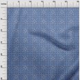 thumbnail image 3 of oneOone Rayon Medium Blue Fabric Asian Block Sewing Craft Projects Fabric Prints By Yard 56 Inch Wide, 3 of 4