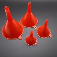 thumbnail image 4 of Oleegame 2PC 4Pcs Liquid Use Red Plastic Funnel Plastic Mouth Plastic Oiling Size Funnel Oil Plastic Funnel Red, 4 of 4