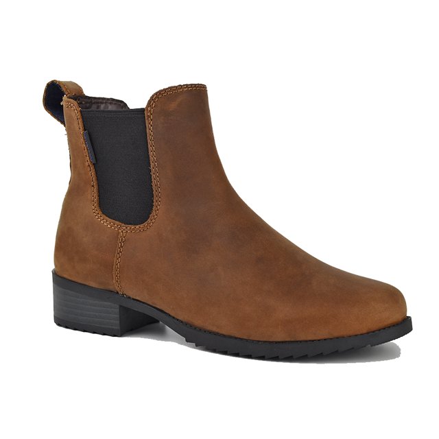 Comfy Moda Bottes Chelsea pour Femmes / Imperméables / en Cuir / Doublées en Fibre - Quotidien