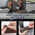 thumbnail image 3 of Electric Car Fan 2 Speed Adjustable Dual Head Car Cooling Fans 360 Rotatable Car Dashboard Fan, 3 of 10