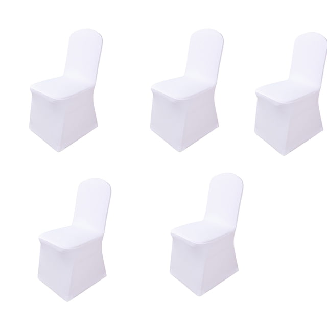 Birdeem Banquet Hotel Chair Cover Home Elastic Chair Cover Bleached White Multi Pc