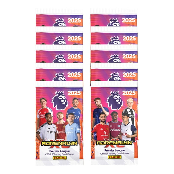 2024-25 Panini Adrenalyn TG Premier League Cards - Ensemble de 10 Paquets (80 Cartes)
