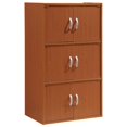 thumbnail image 1 of Hodedah 6 Door, Three Shleves, Enclosed Storage Cabinet, Cherry, 1 of 5