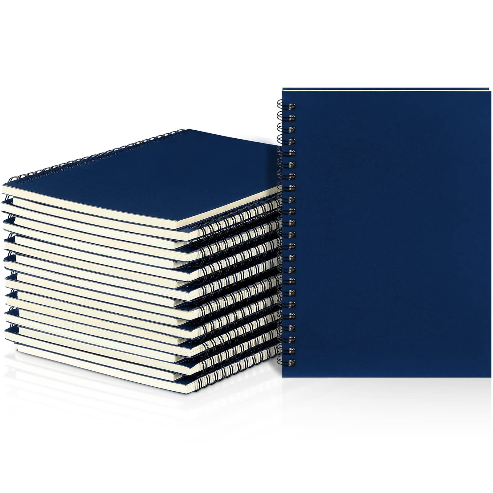 Yahenda 18 Pcs Spiral Notebook Bulk A5 Journal Lined 8.3'' x 5.5'' Writing Composition Paper Small Notepad Subject Notebook for Students Office Business Back to School S