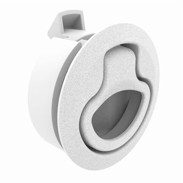 Southco Flush Pull Latch - Push To Close - Medium - White