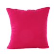 thumbnail image 1 of Riforla Taie d'Oreiller de Décoration Intérieure Housse de Coussin en Coton et Lin à Rayures Taie d'Oreiller Rose Vif, 1 of 1