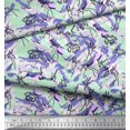 thumbnail image 2 of Soimoi Modal Satin Fabric Animals Brush Stroke Fabric Prints by Yard 42 Inch Wide, 2 of 3