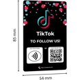 thumbnail image 2 of Custom Reusable Tag-Tap/QR TikTok Review Card -1 Pack Instant TikTok Reviews Card - QR Code and NFC Cards for Business, TikTok Review Tap Card, 2 of 5