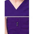 thumbnail image 4 of Adar Pro Sarraus pour Femmes - Haut de Sarrau à Encolure en V Rehaussée - P4212 - Raisin - TTP, 4 of 6