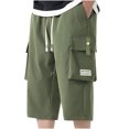 thumbnail image 1 of Diufon Men's Athletic Shorts Drawstring Waisted Outdoor Sport Shorts Spring Summer Hiking Shorts with Pockets, 1 of 5
