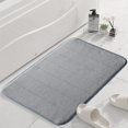 thumbnail image 4 of TopLLC Bathroom Rugs, Rugs for Living Room, Area Rug Thickened Fleece Floor Mats Quilted Kitchen Bathroom Foot Mats Solid Color Entrance Door Mats Foam Foot Mats 19.68x31.49in Blanket Blanket, 4 of 6
