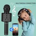 thumbnail image 3 of Wireless Microphone, Wireless Bluetooth Mic System, Dynamic Handheld Cordless Mic with VHF Receiver for Karaoke Singing Church Speech Weddings Stage Conference, 3 of 8