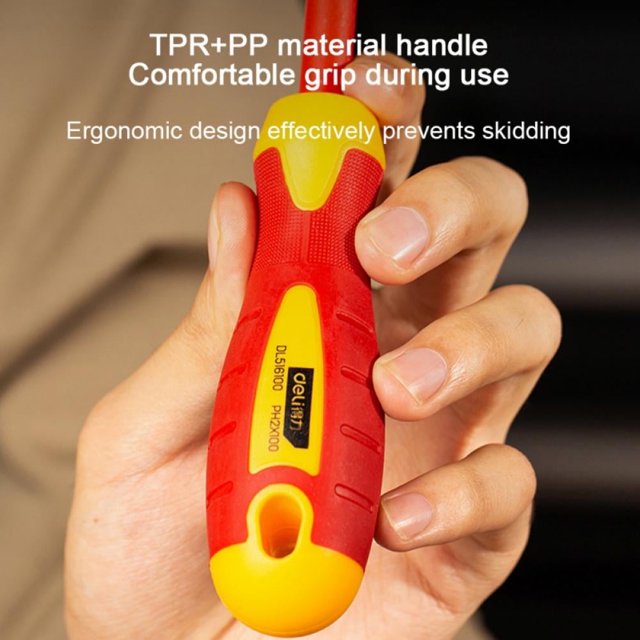 DELI Insulated Screwdriver Electrician‘s Insulated Magnetic Electrical Hand Screwdriver Tool Kit