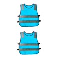 thumbnail image 3 of maskred Hi Vis Child Safety Reflective Vest Traffic Waistcoat Work Cycling Clothes blue 42x47x5cm 2Set, 3 of 6