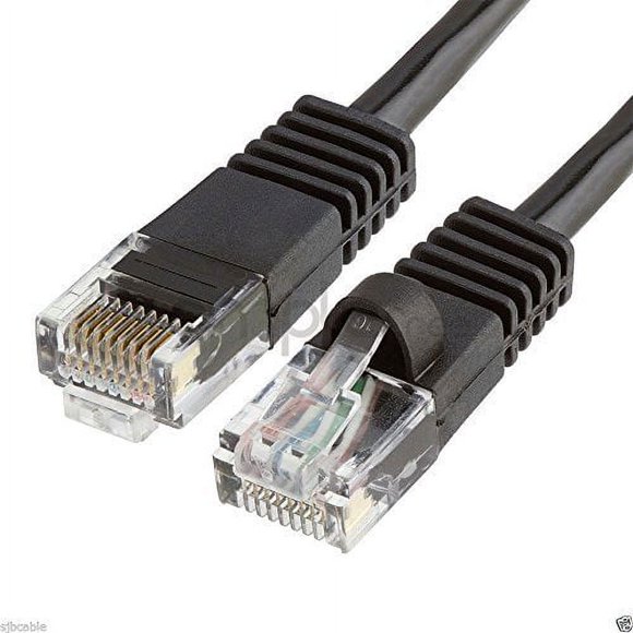 CableVantage CableVantage Nouveau 50 Pieds 15M Cordon de Patch Cat5 Câble 500mhz Ethernet Internet Réseau LAN RJ45 UTP pour PC PS4 Xbox Modem Routeur Noir