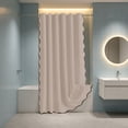 thumbnail image 1 of Large Waterproof Polyester Shower Curtain with Rustproof Grommets, 70.87x78 inches, Multiple Colors, Easy to Install and Clean, 1 of 6