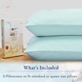 thumbnail image 3 of California Design Den 100% Cotton Pillowcases, Pillow Case Set of 2, Luxury 400 Thread Count Sateen Pillowcases, Match with Our 400 Thread Count Sheets, 3 of 8