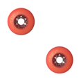 thumbnail image 2 of Dalazy 2 Pcs Prise Silencieuse et Soutien Amélioré - Roue de Patin à Roues Alignées pour Freestyles Scroll Amélioré Rouge 76mm 2Ensemble, 2 of 6
