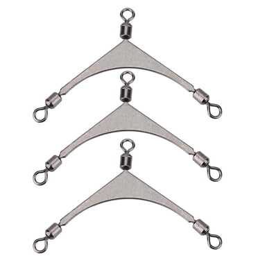 Pêche Pivotante, 10 Pcs Baril en Acier Inoxydable Matériel de Pêche Pivotant Fiable et Durable