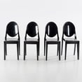 thumbnail image 1 of Heavenly Collection | Black Plastic Armless Chair for Dining Room or Kitchen, 1 of 8