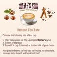 thumbnail image 3 of Matteo's Sugar Free Coffee Flavoring Syrup, Hazelnut Chai, Delicious Coffee Syrup, 0 Calories, 0 Sugar, Keto Friendly (750mL, Single Bottle), 3 of 5
