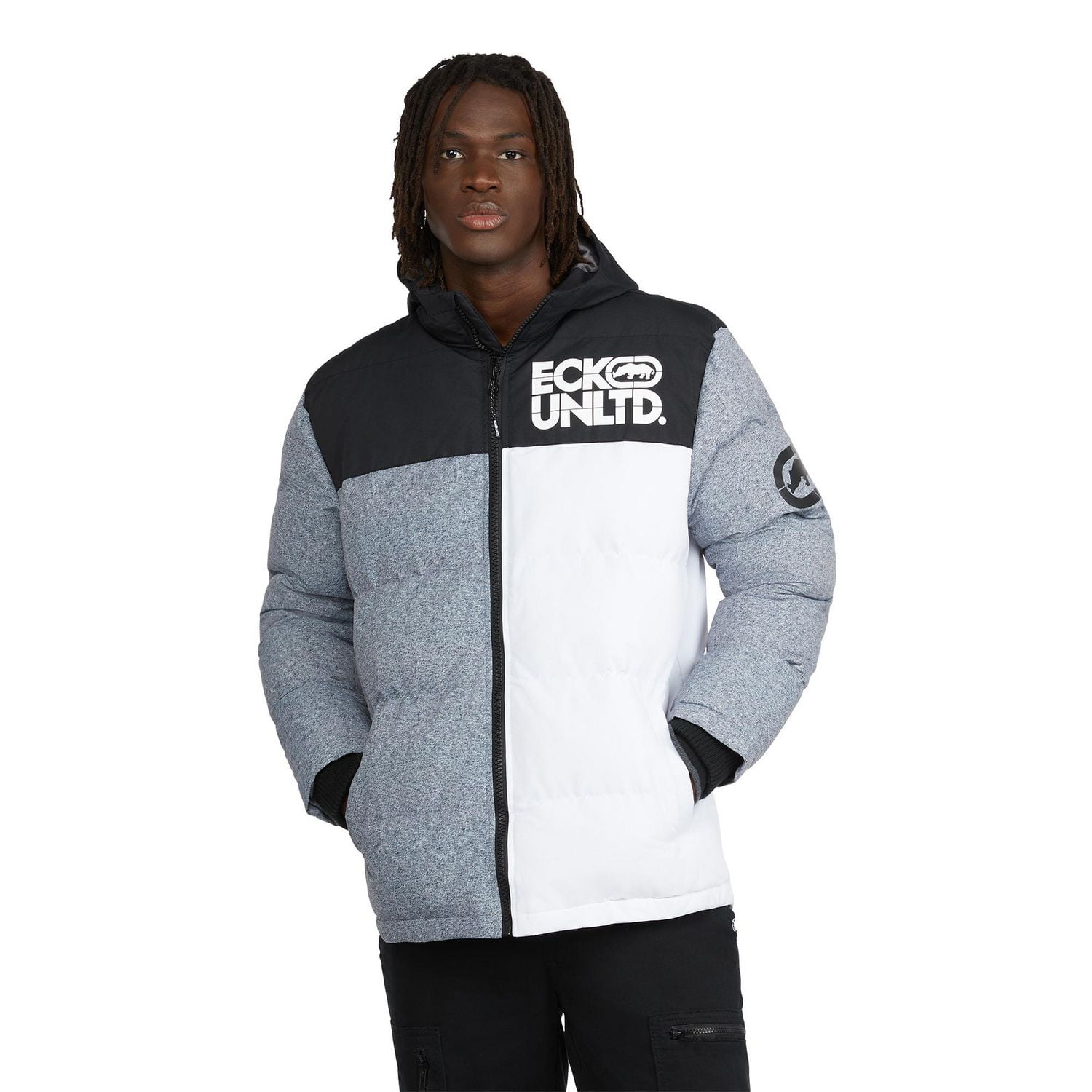 Ecko Unltd Veste Puffer Color Block pour hommes