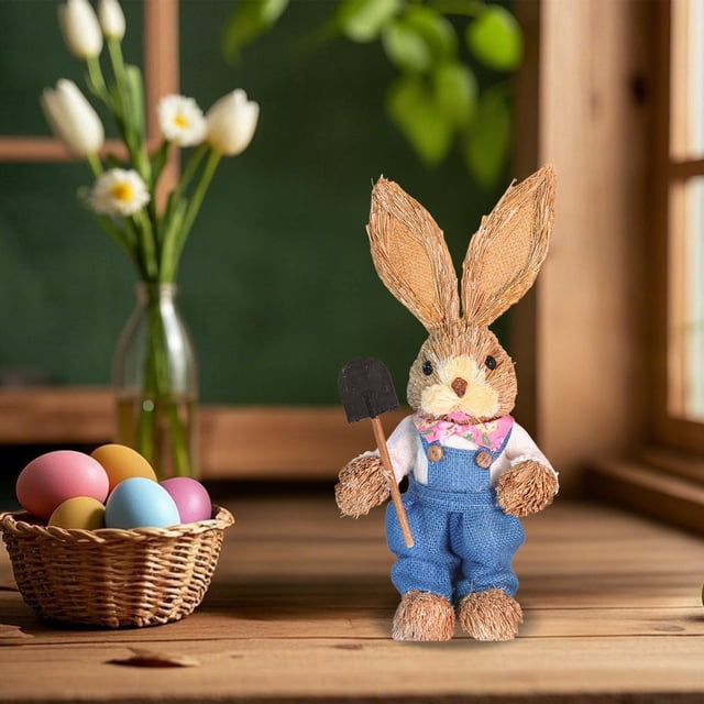 TIELUTT Handmade DIY Woven Straw Bunny Craft Kit – Kids Arts and Crafts Ages 4-8 Arts & Crafts Arts and Crafts for Kids Ages 8-12 Girls Birthday Diy Crafts for Kids Ages 4-8 Diy Crafts for Kids Ages